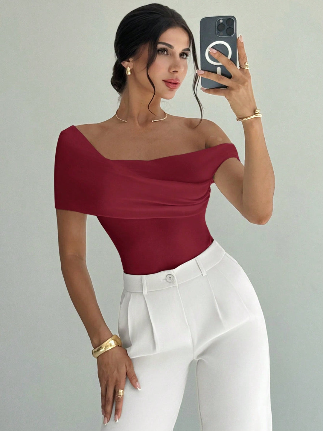 Top SHEIN, vișiniu