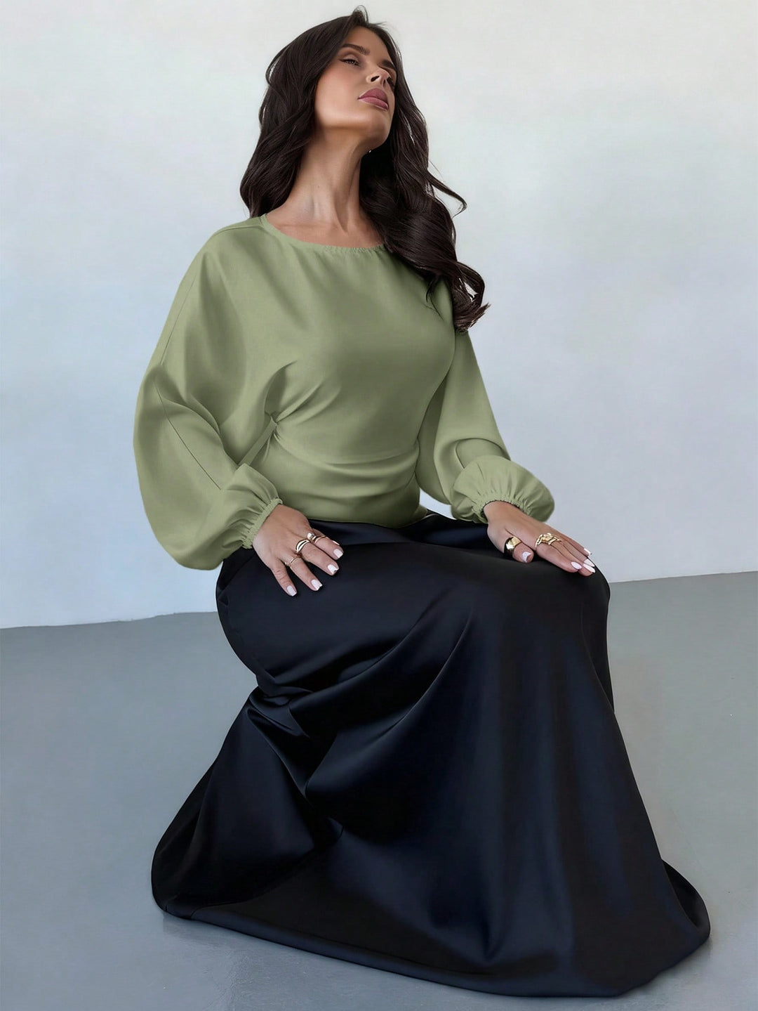 Bluza SHEIN, verde