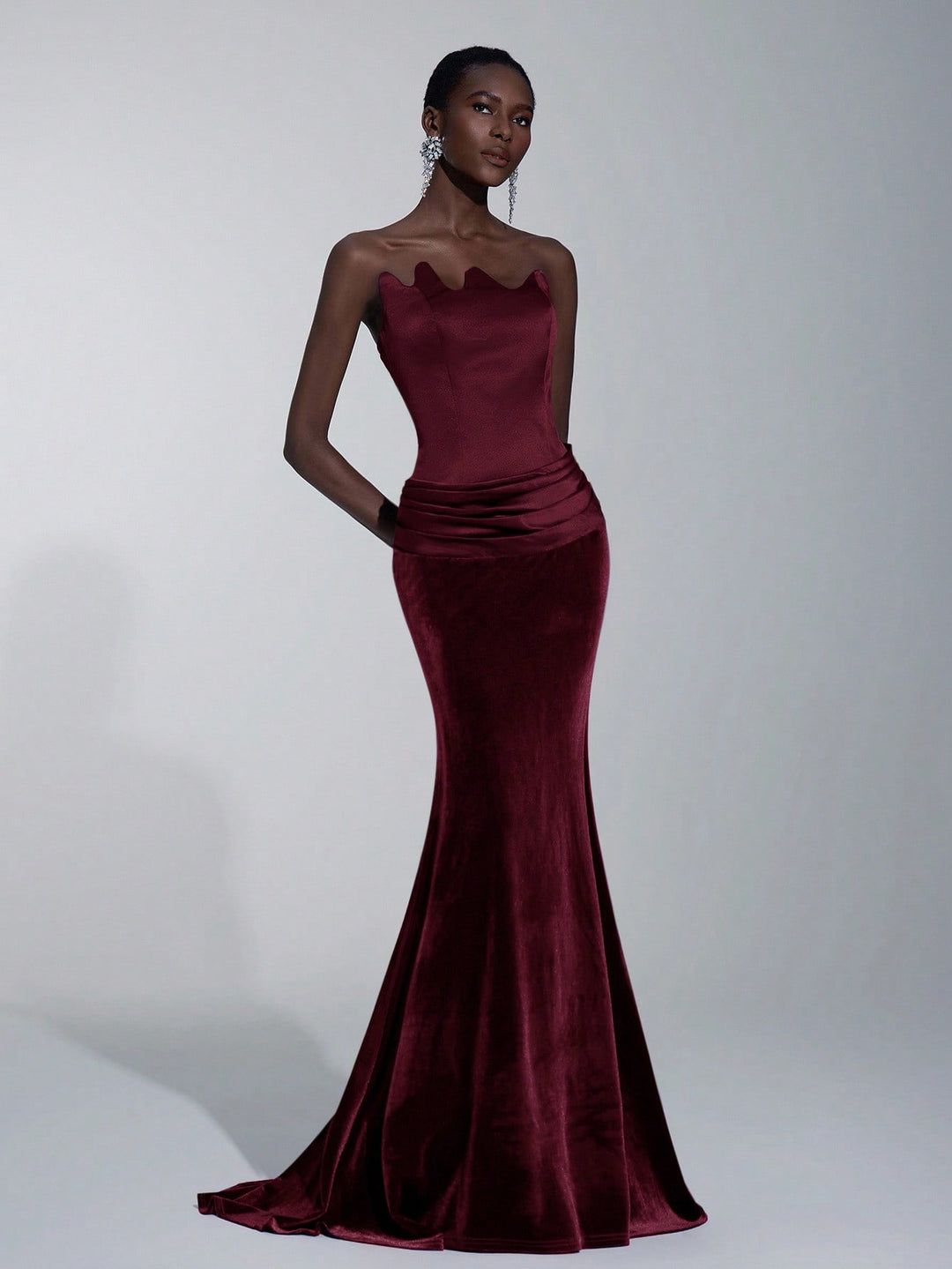 Rochie maxi SHEIN, vișiniu