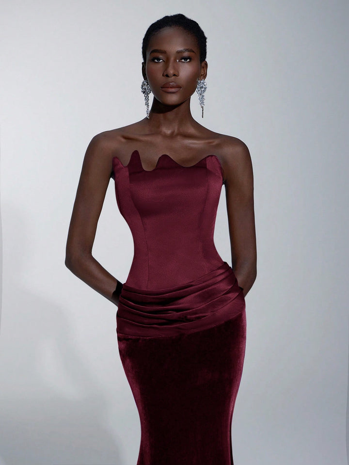 Rochie maxi SHEIN, vișiniu