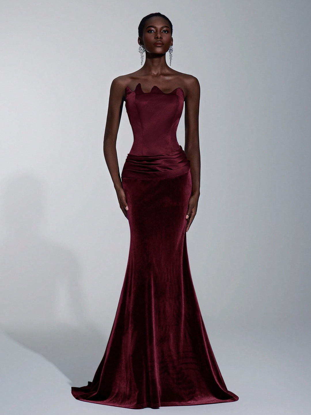 Rochie maxi SHEIN, vișiniu