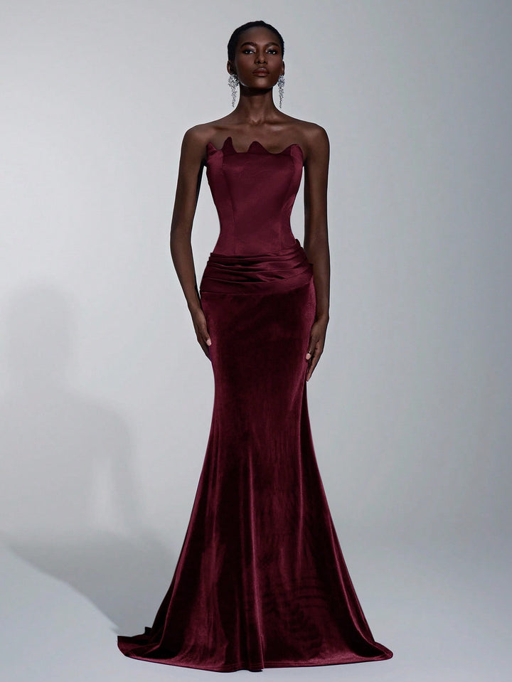 Rochie maxi SHEIN, vișiniu