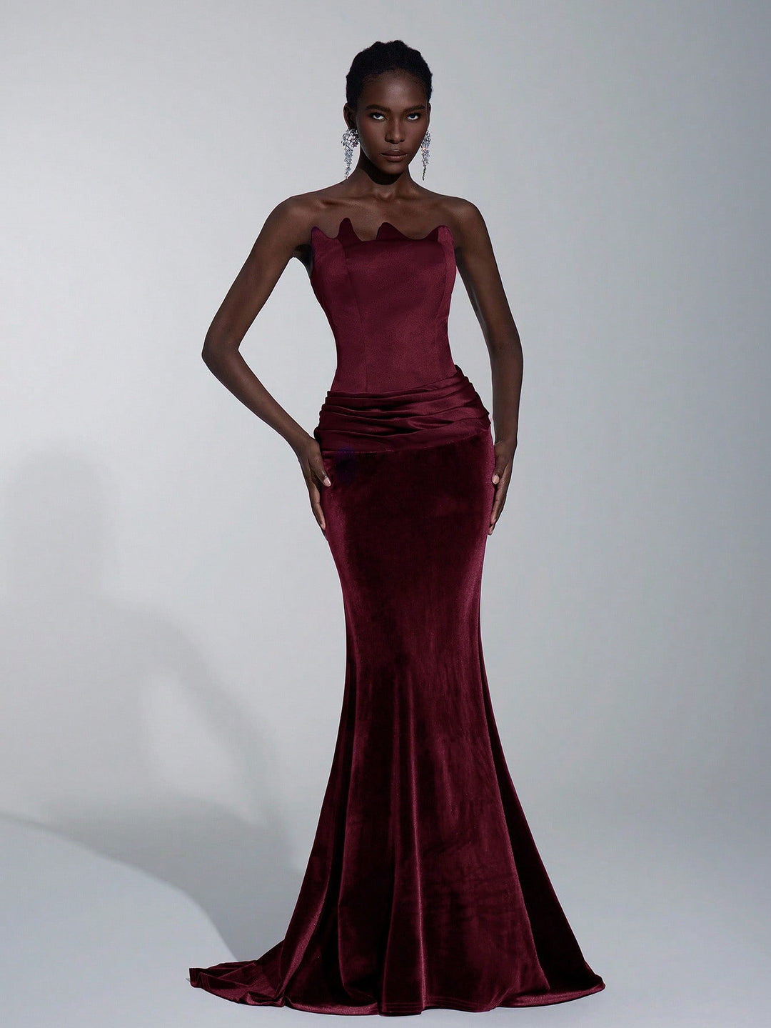 Rochie maxi SHEIN, vișiniu