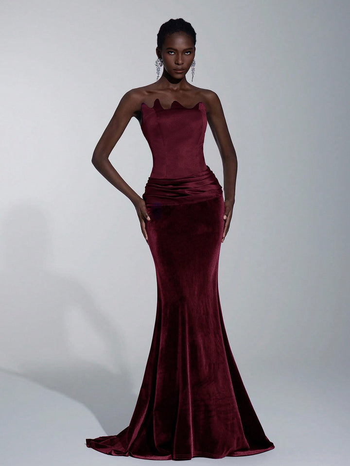 Rochie maxi SHEIN, vișiniu