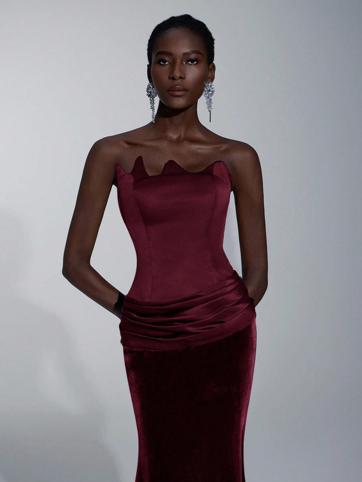 Rochie maxi SHEIN, vișiniu
