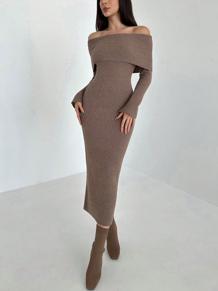 Rochie maxi SHEIN, maro