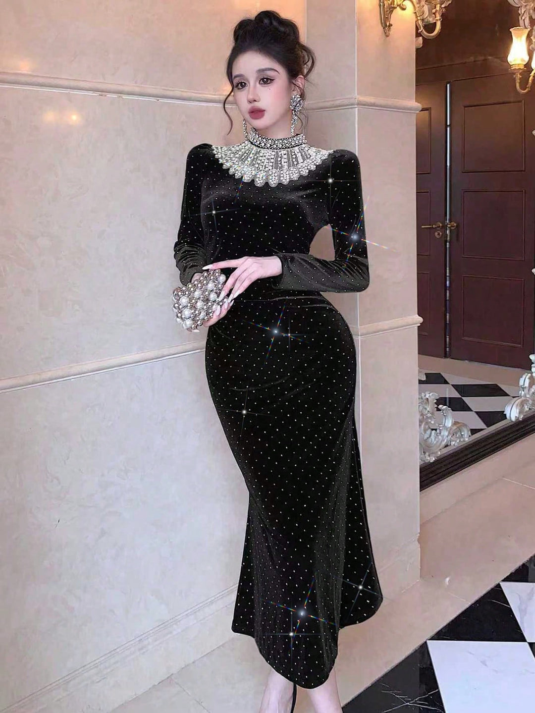 Rochie maxi SHEIN, negru