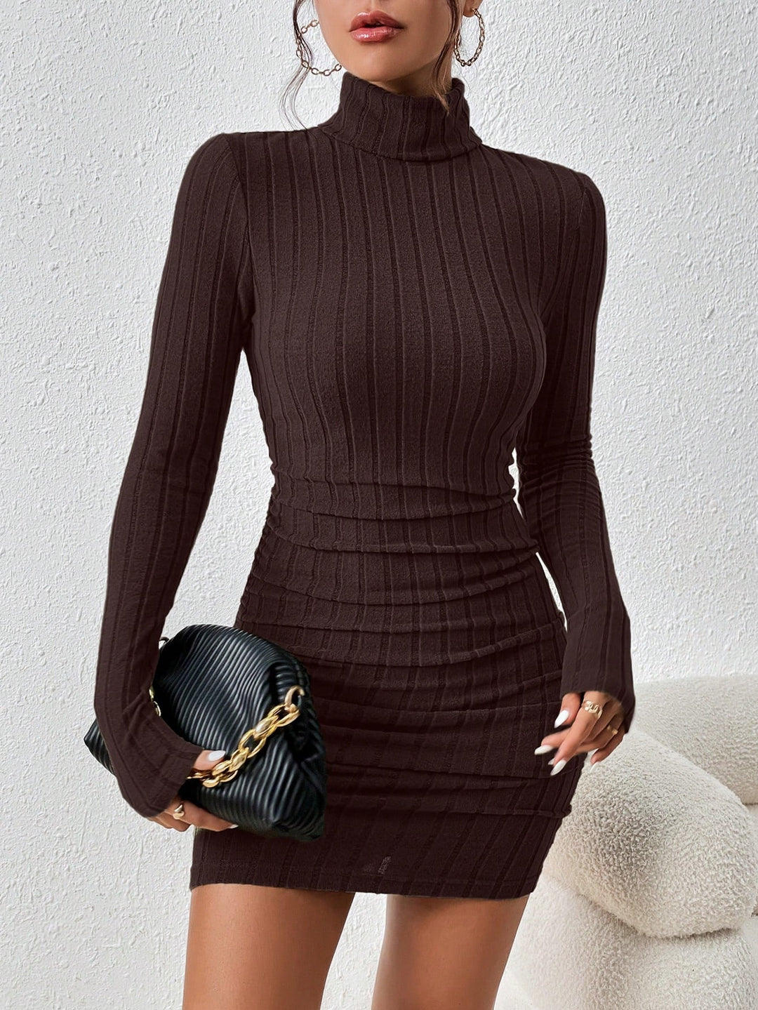 Rochie mini SHEIN, maro