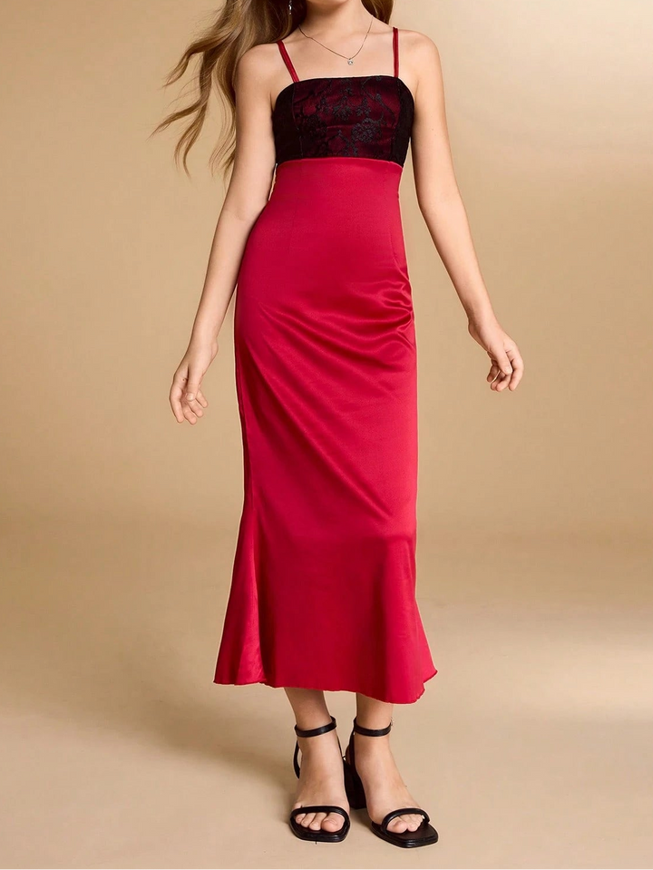 Rochie maxi SHEIN, roșu