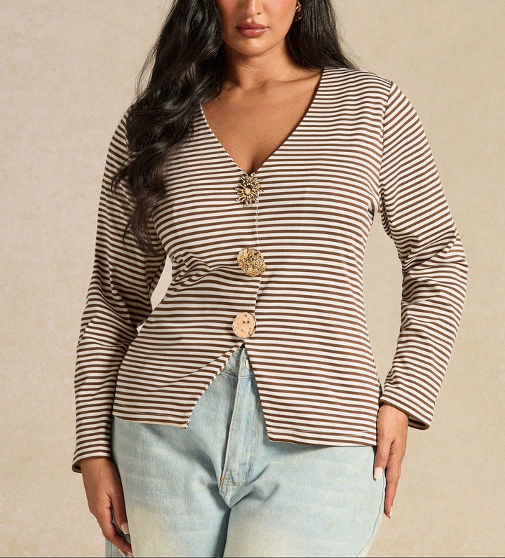 Bluză Shein Curve+, mix culori