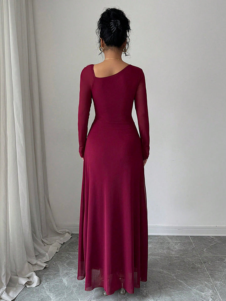 Rochie midi SHEIN, vișiniu