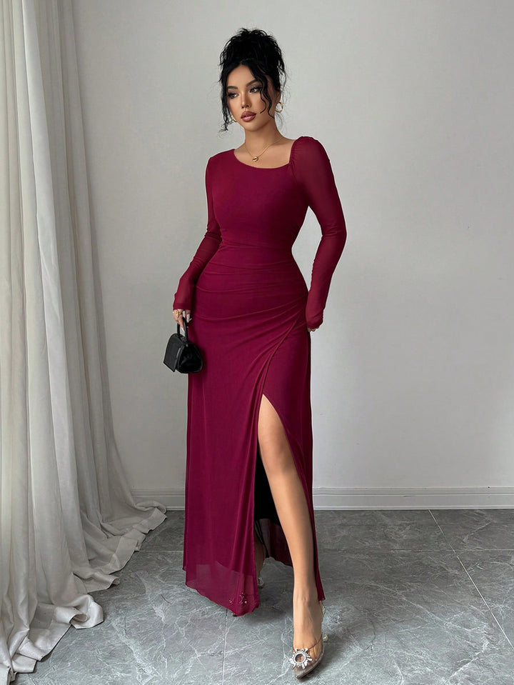 Rochie midi SHEIN, vișiniu