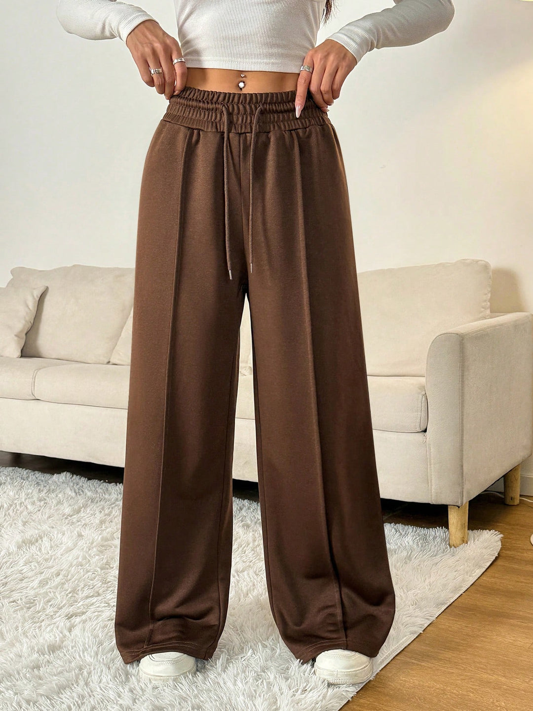 Pantaloni SHEIN, maro