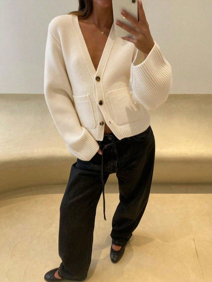 Cardigan SHEIN, alb