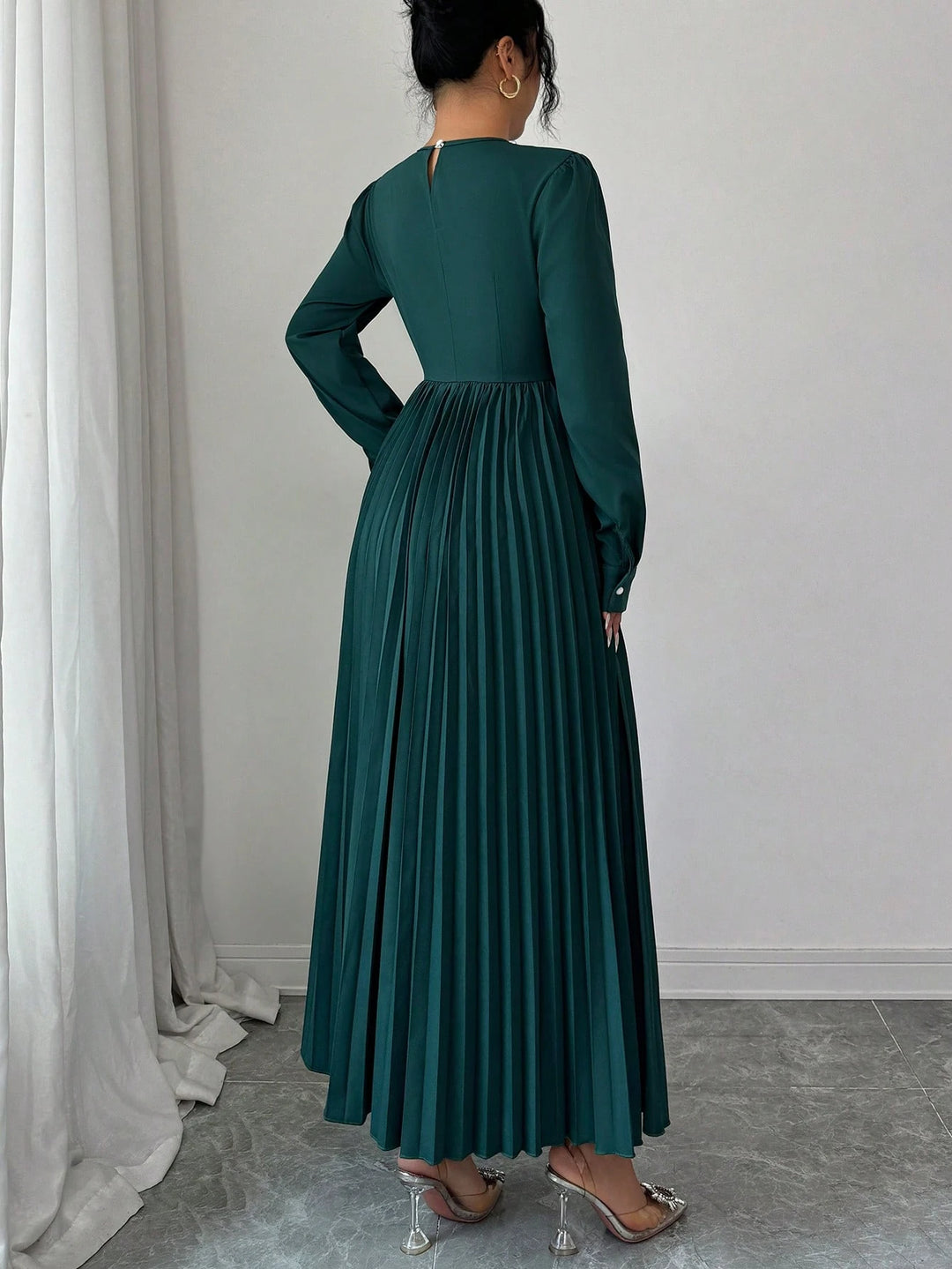 Rochie maxi SHEIN, verde