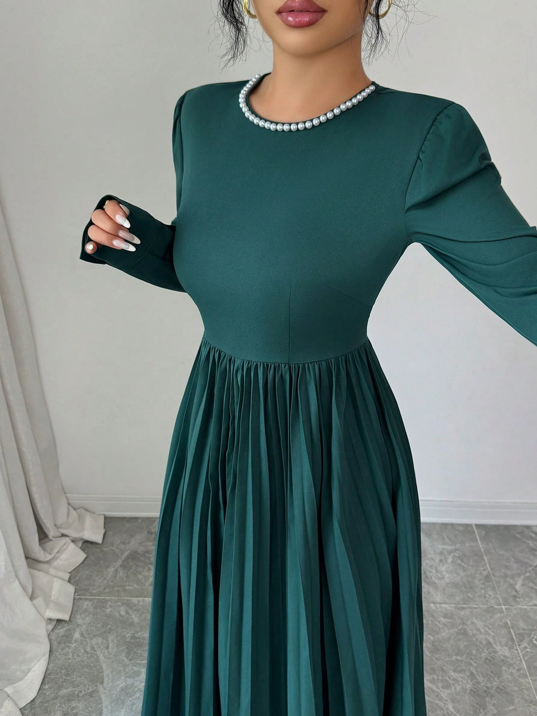 Rochie maxi SHEIN, verde