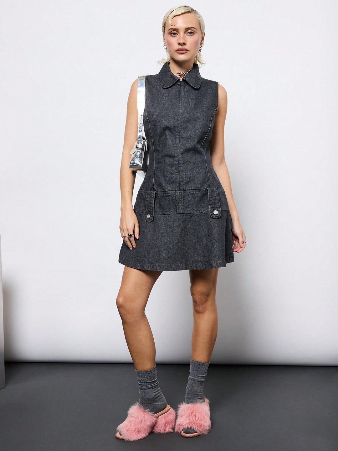 Rochie SHEIN, gri