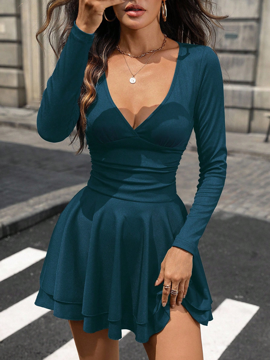 Rochie mini SHEIN, turcoaz