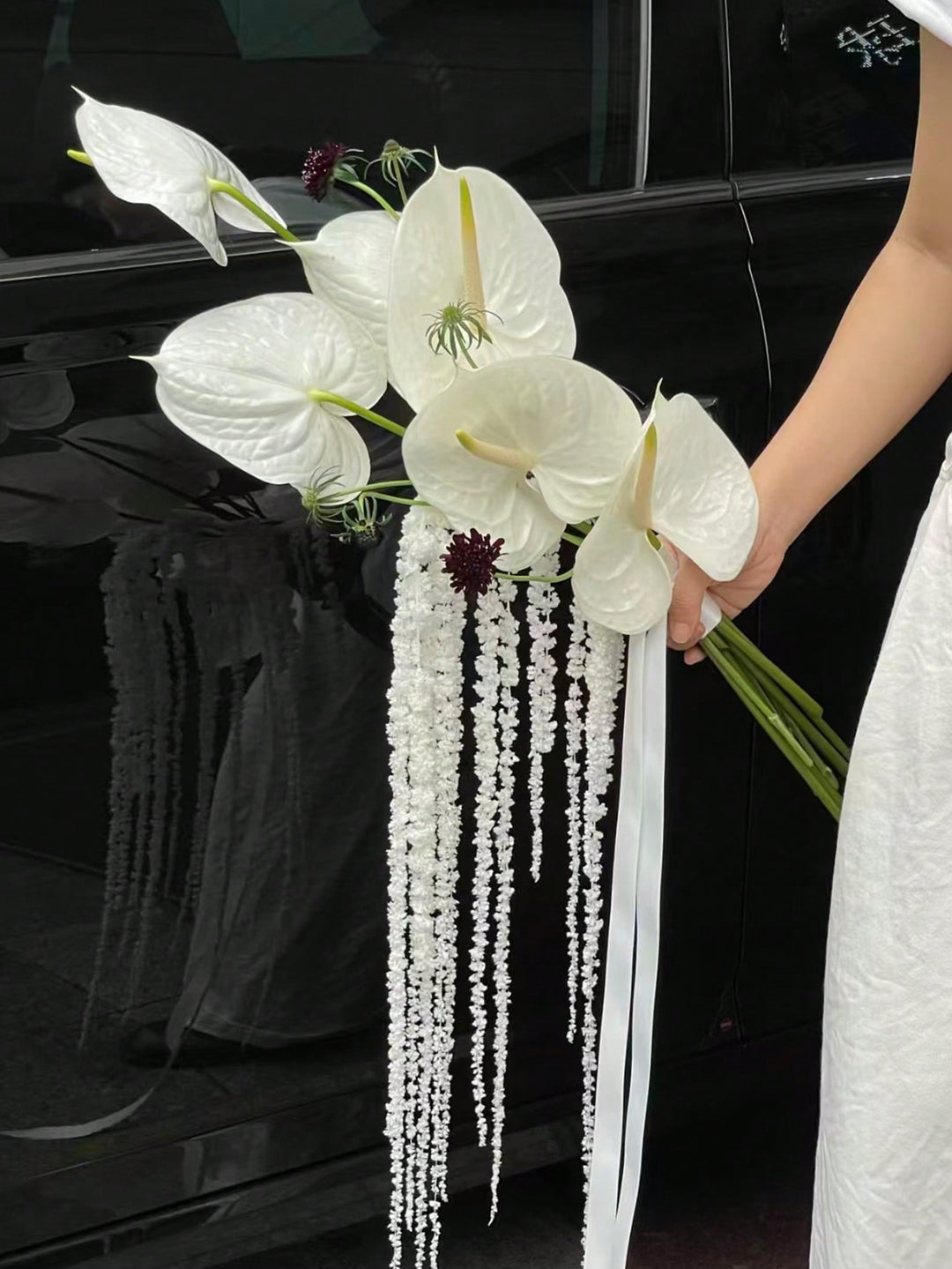 Floari artificiale SHEIN, alb