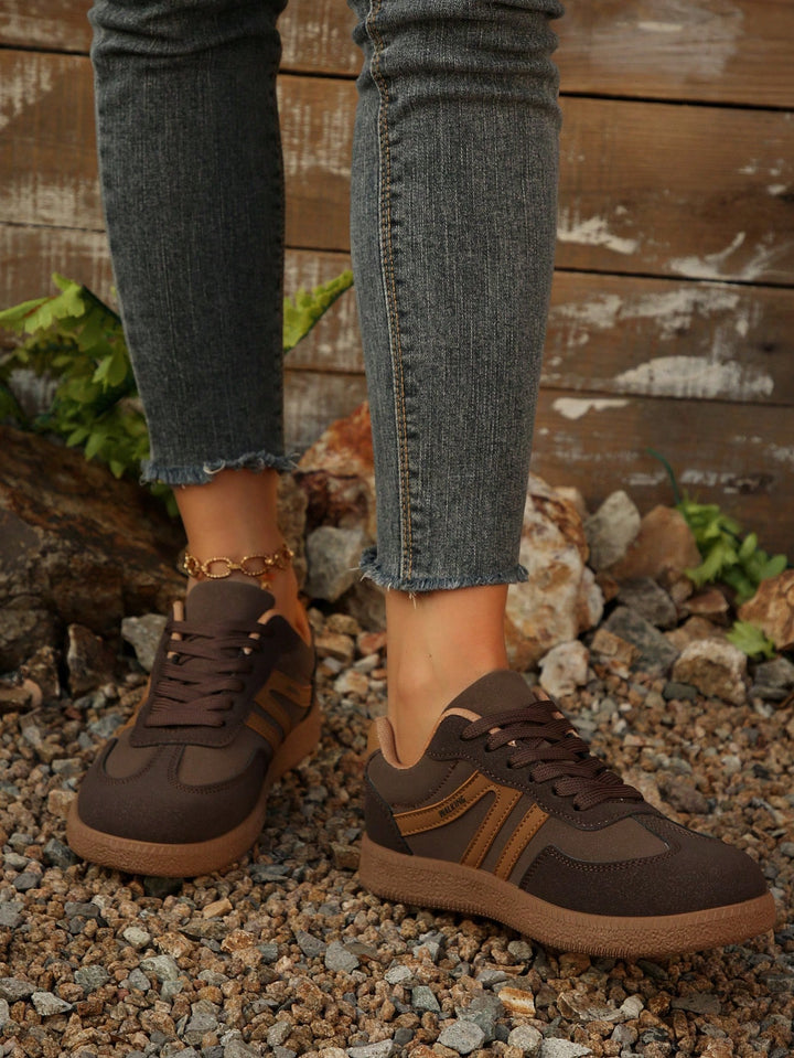 Pantofi sport SHEIN, maro