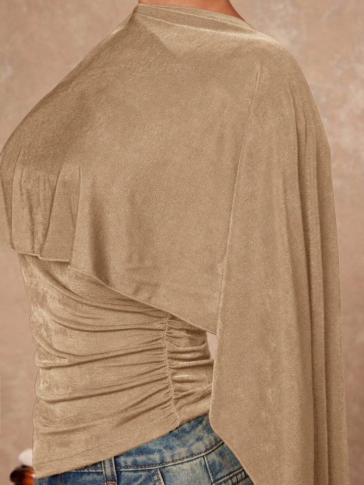 Top SHEIN, kaki