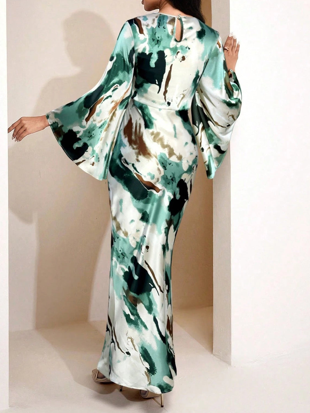 Rochie maxi Shein, mix culori