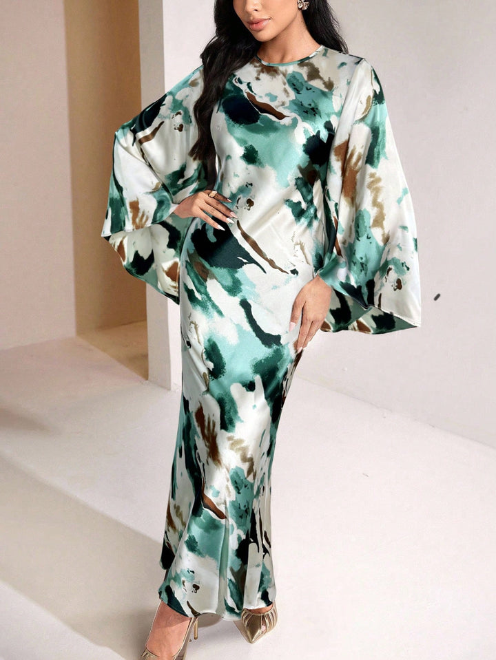 Rochie maxi Shein, mix culori