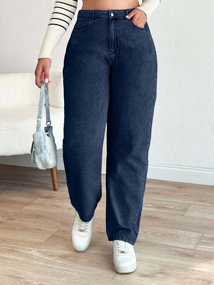 Jeans Shein Curve+, albastru