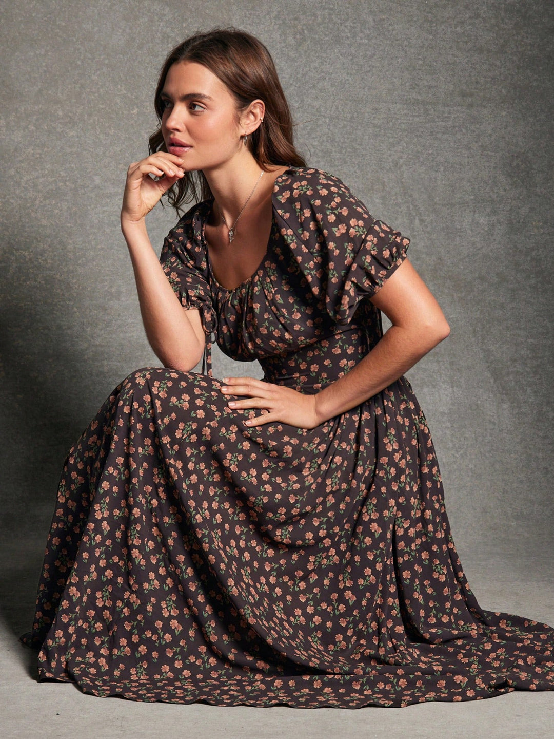 Rochie maxi SHEIN, mix culori