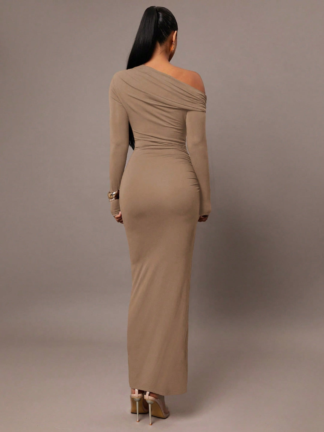 Rochie maxi SHEIN, bej