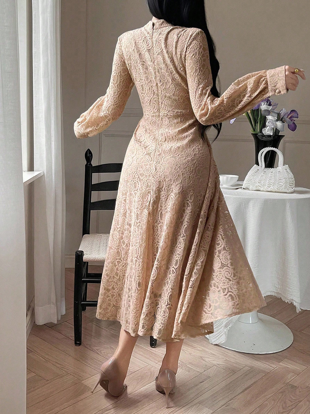 Rochie maxi SHEIN, maro