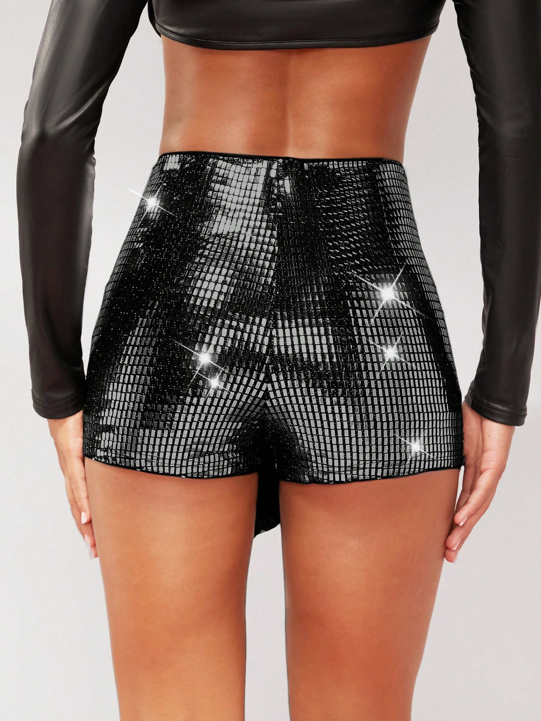 Pantaloni scurți SHEIN, negru