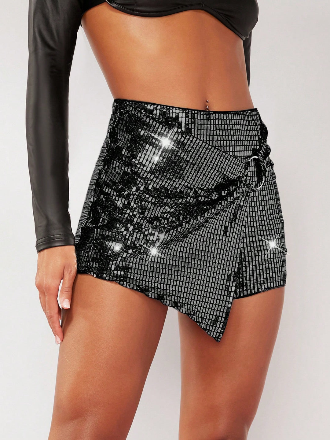 Pantaloni scurți SHEIN, negru