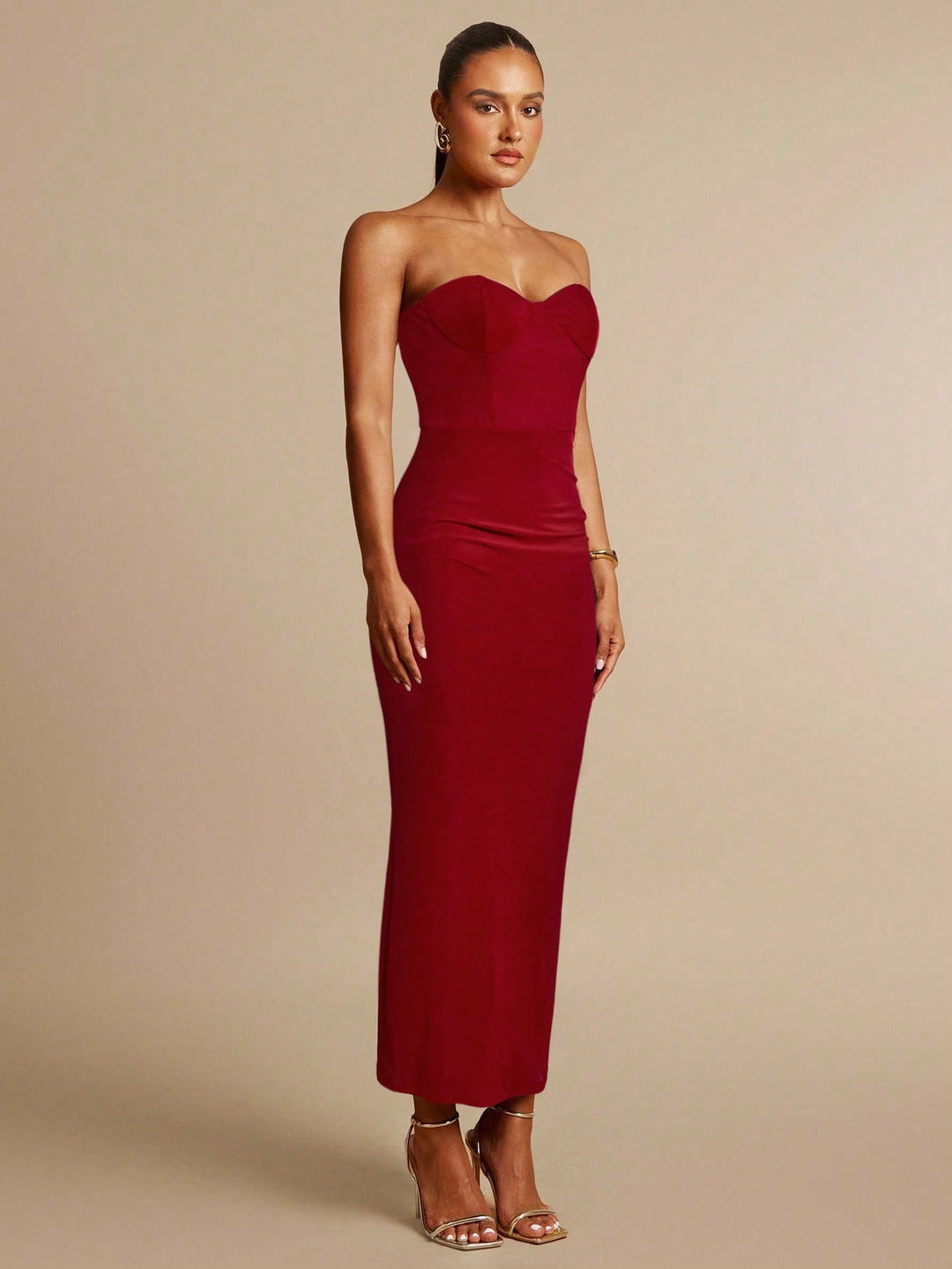Rochie maxi SHEIN, roșu