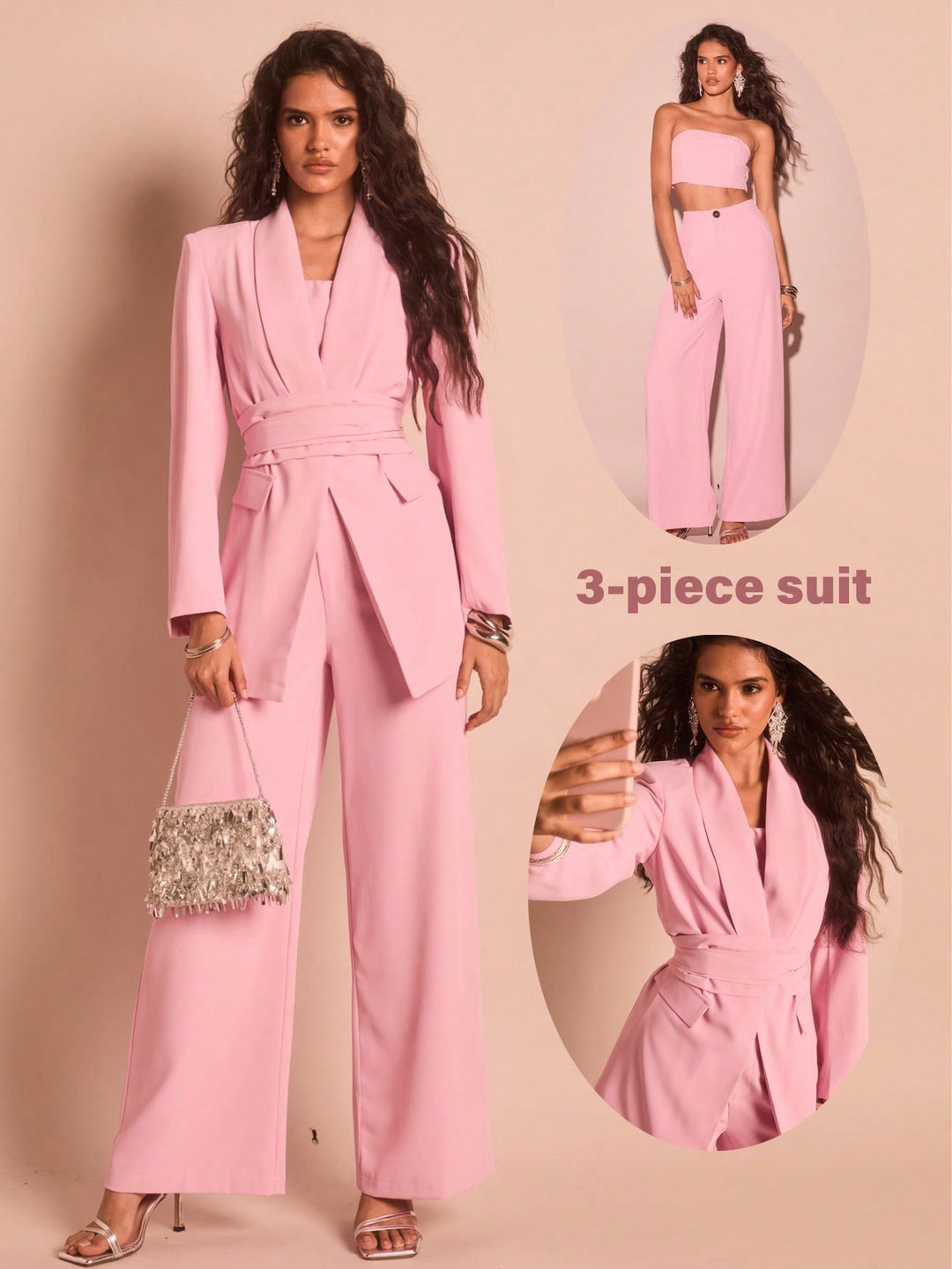 Costum SHEIN, roz