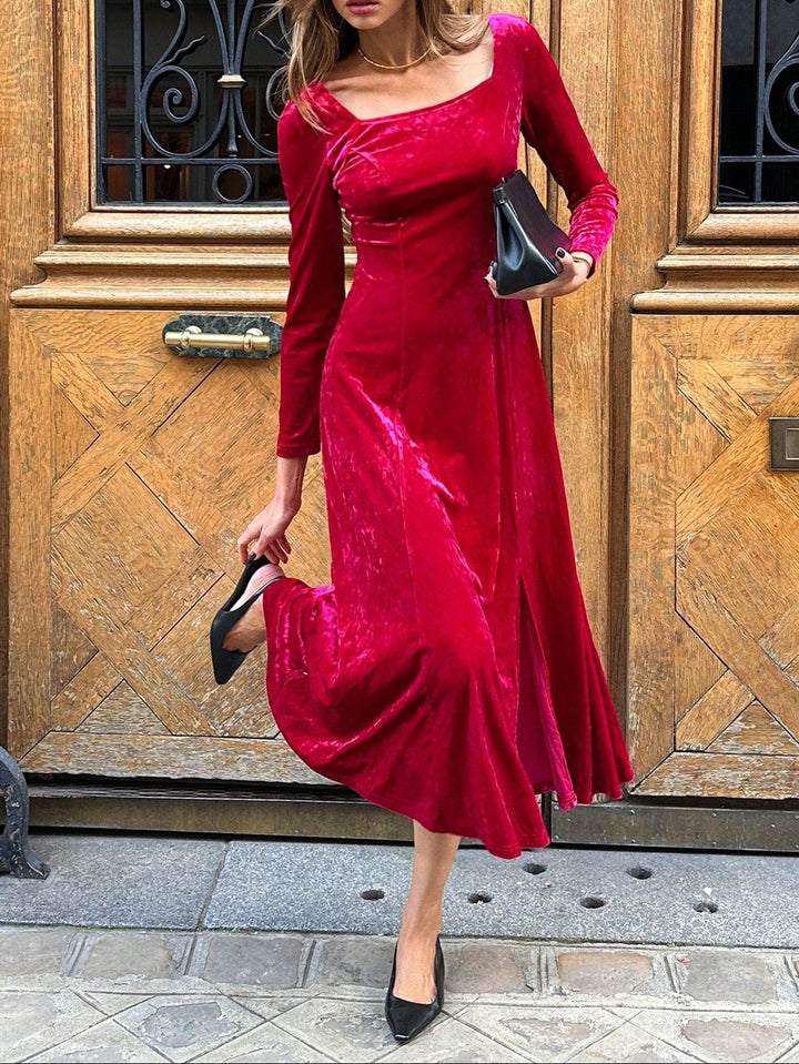 Rochie midi SHEIN, roșu