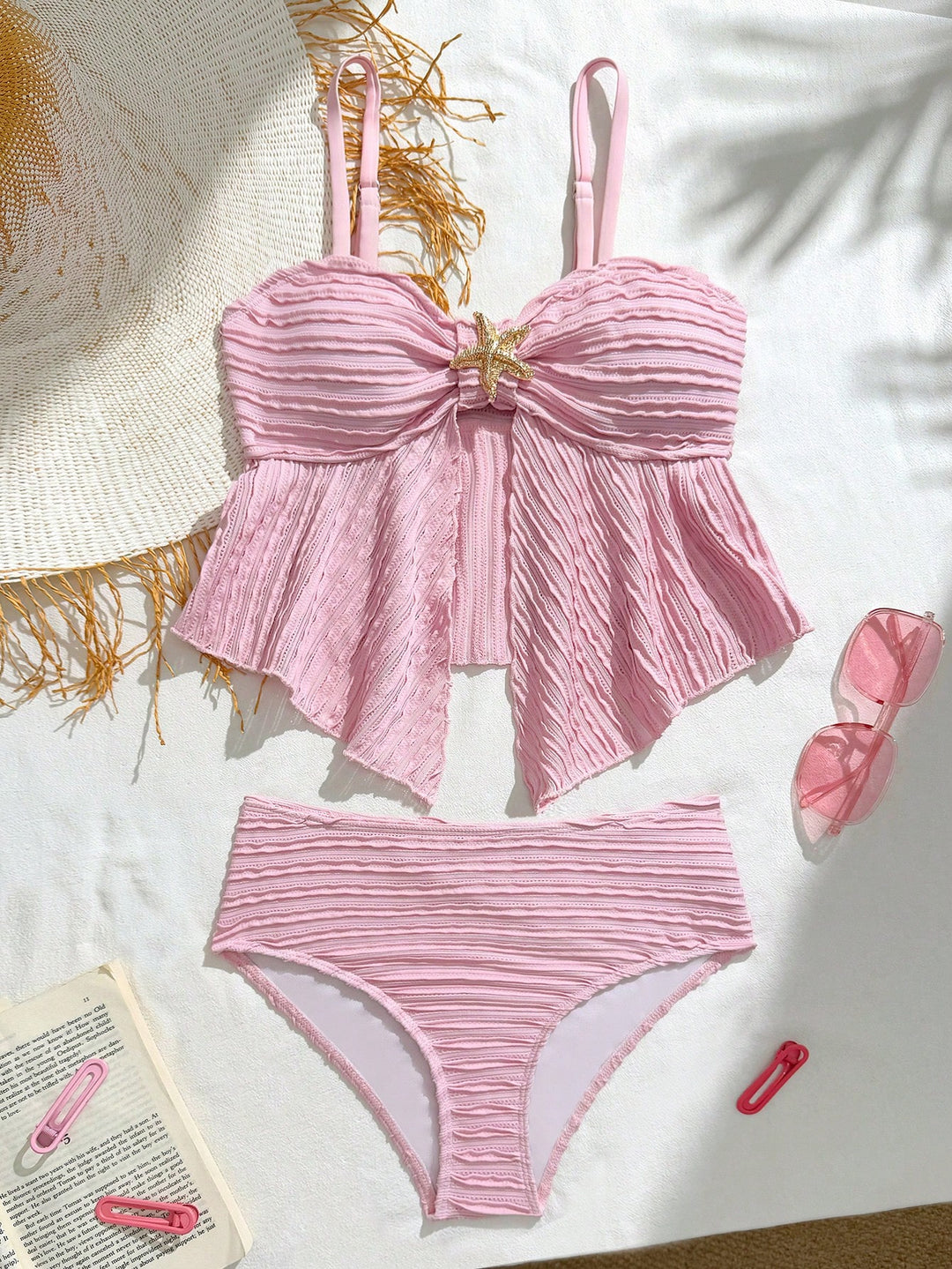 Set bikini SHEIN, roz