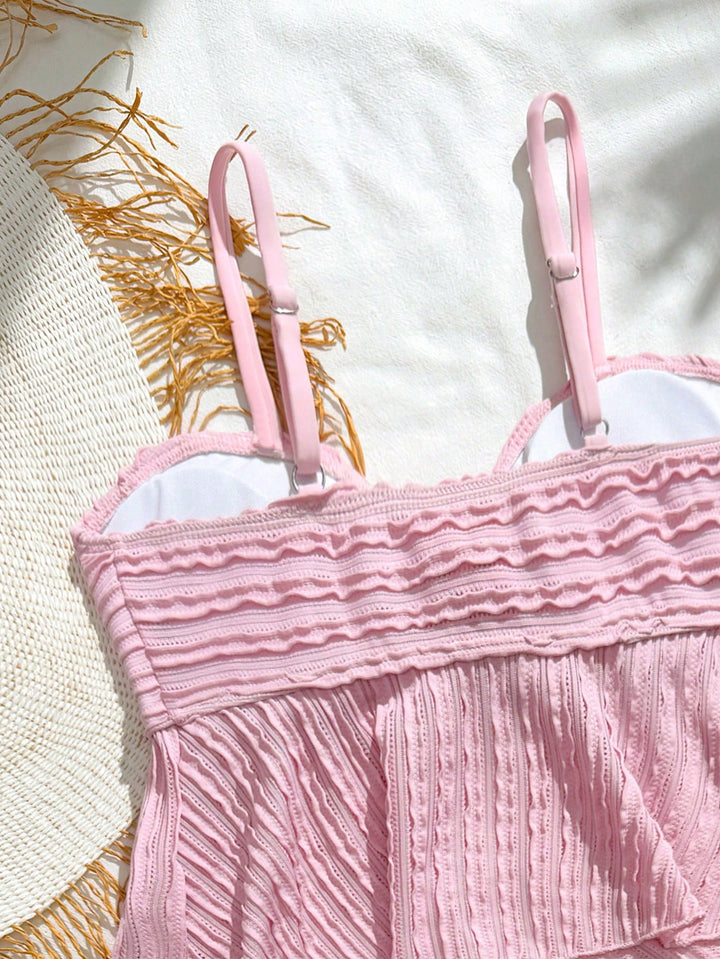 Set bikini SHEIN, roz