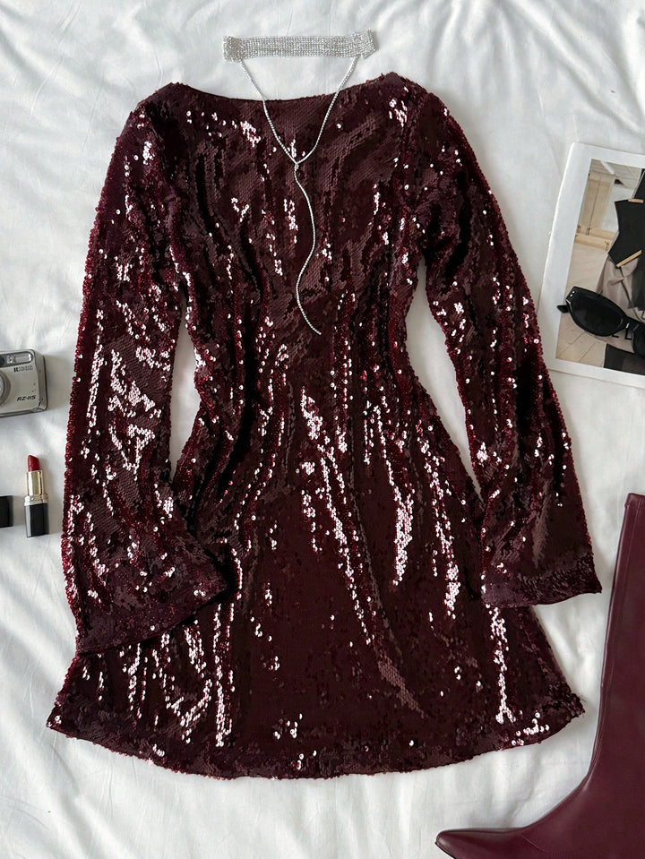 Rochie mini SHEIN, vișiniu