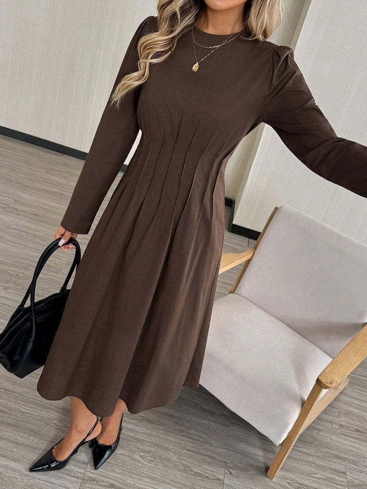 Rochie midi SHEIN, maro