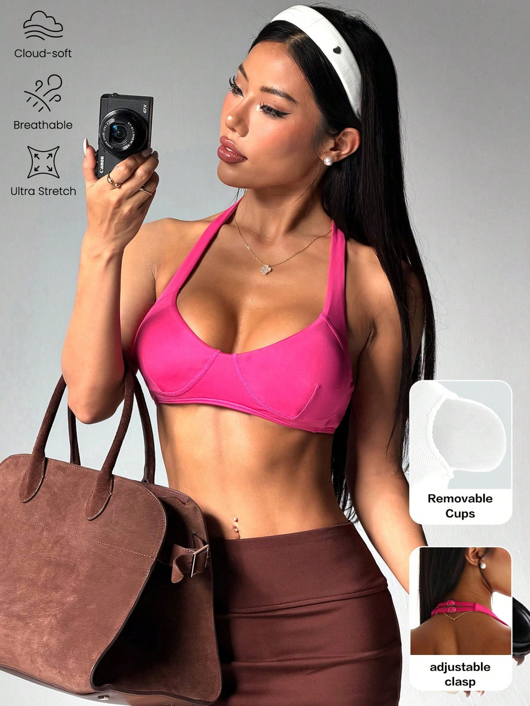 Bustieră sport SHEIN, roz