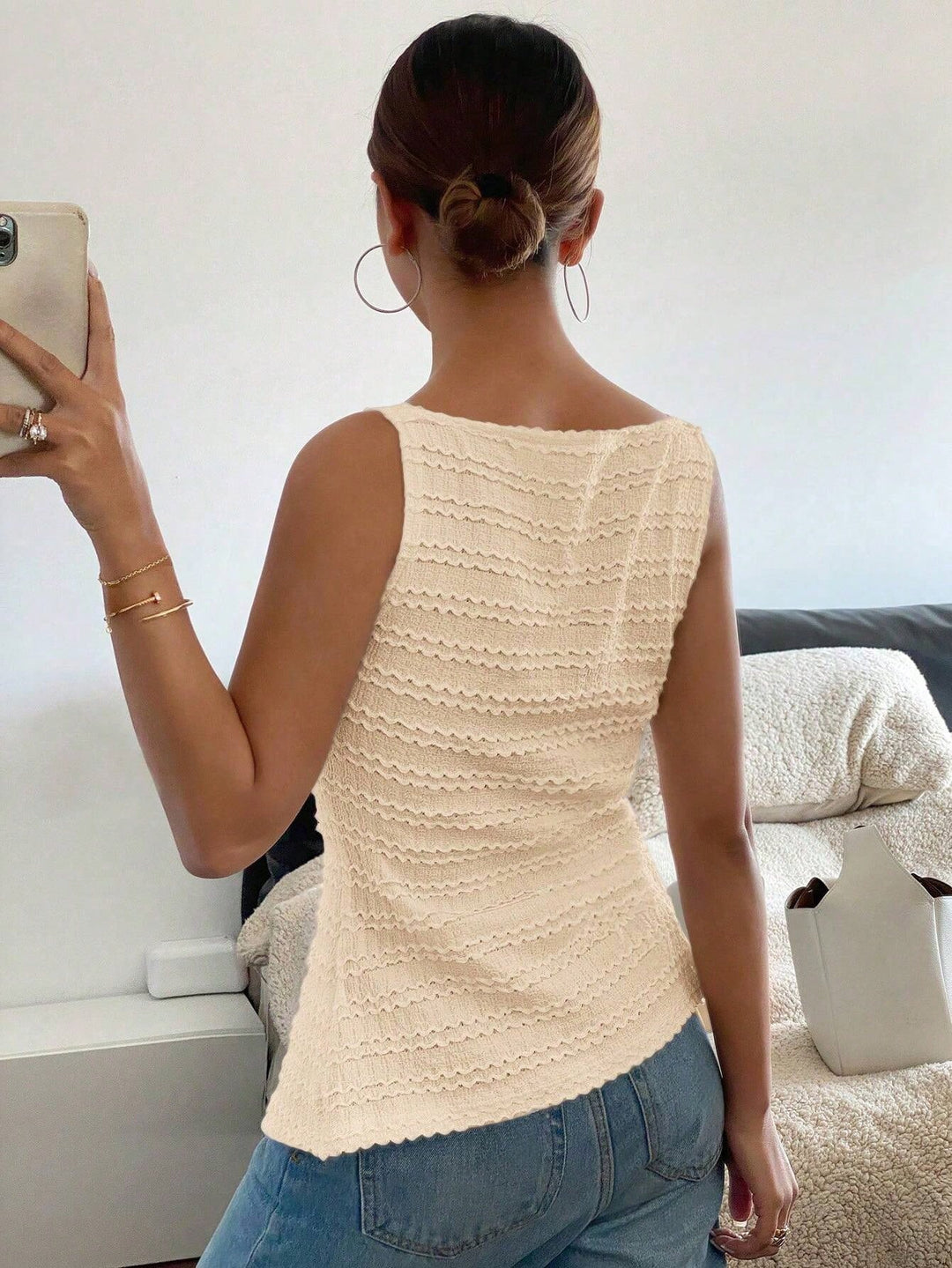 Top SHEIN, bej