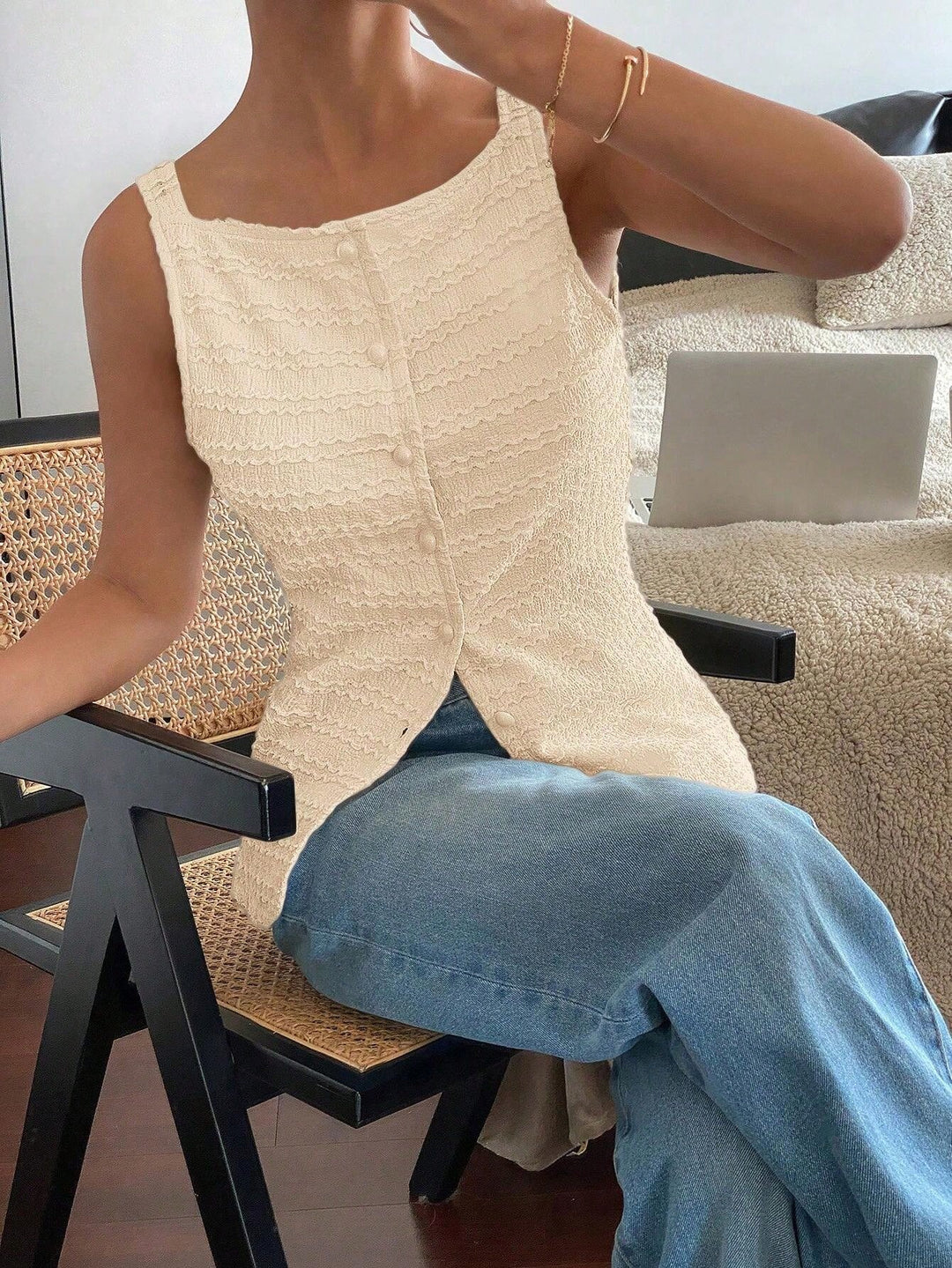 Top SHEIN, bej