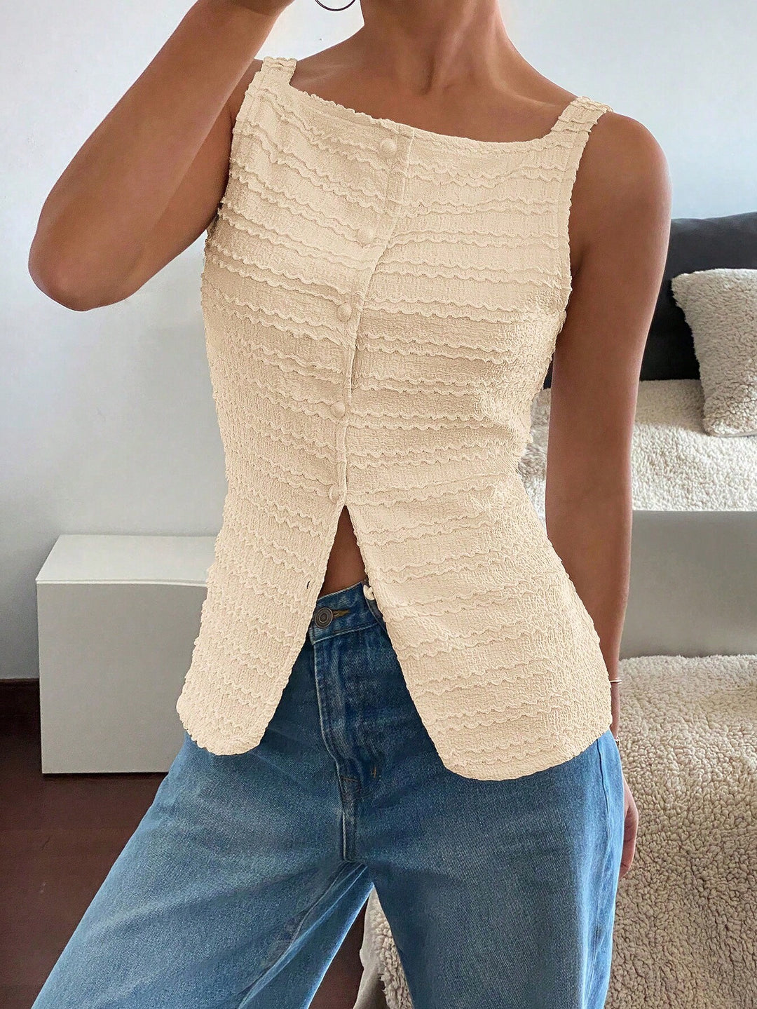 Top SHEIN, bej