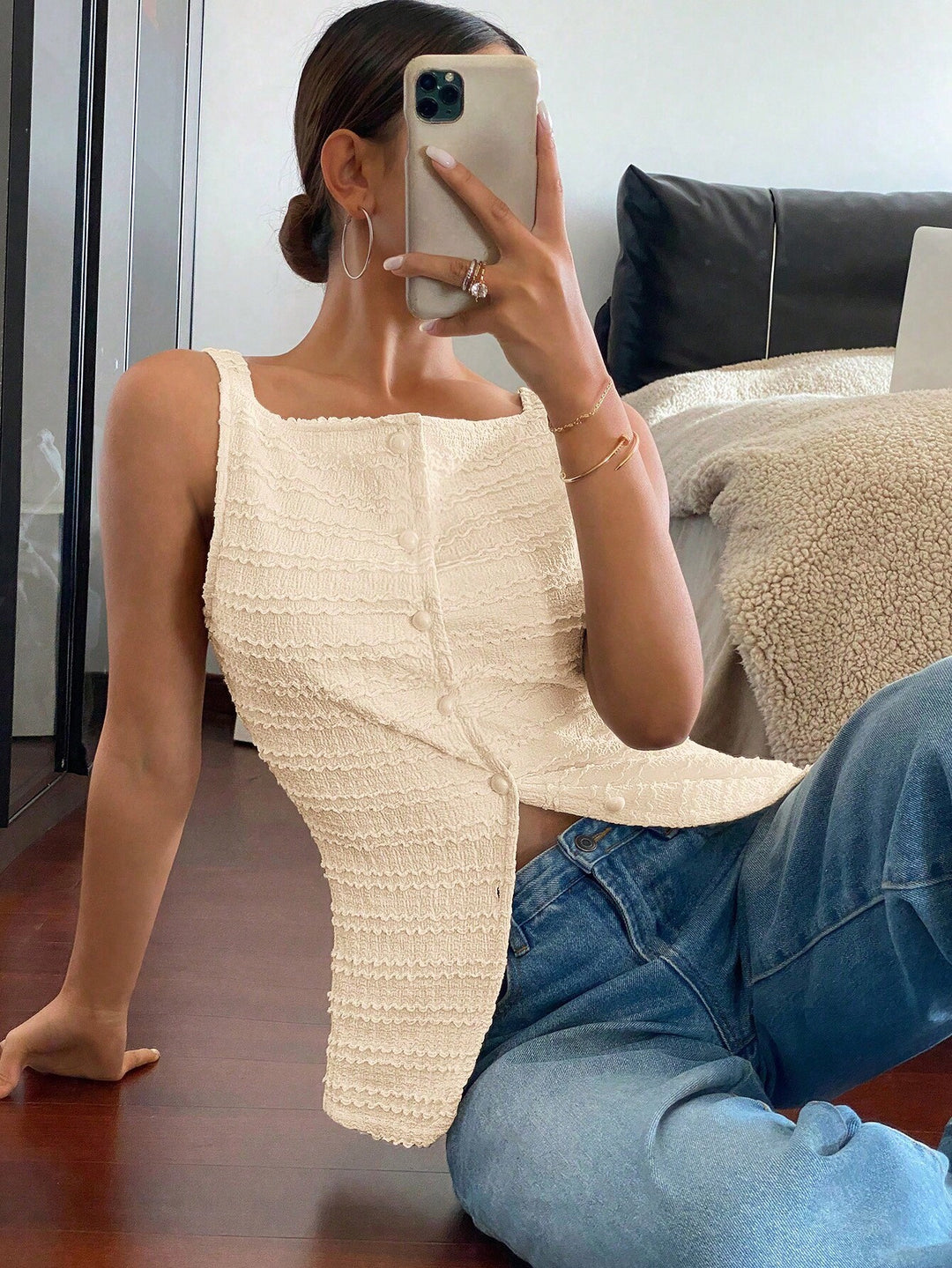 Top SHEIN, bej