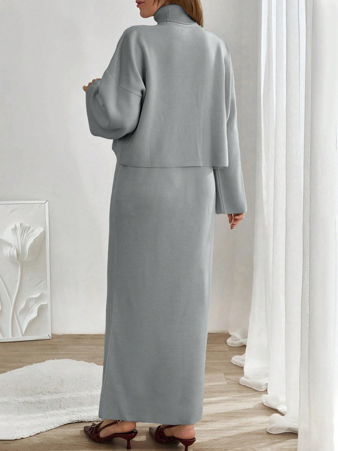 Set rochie și cardigan