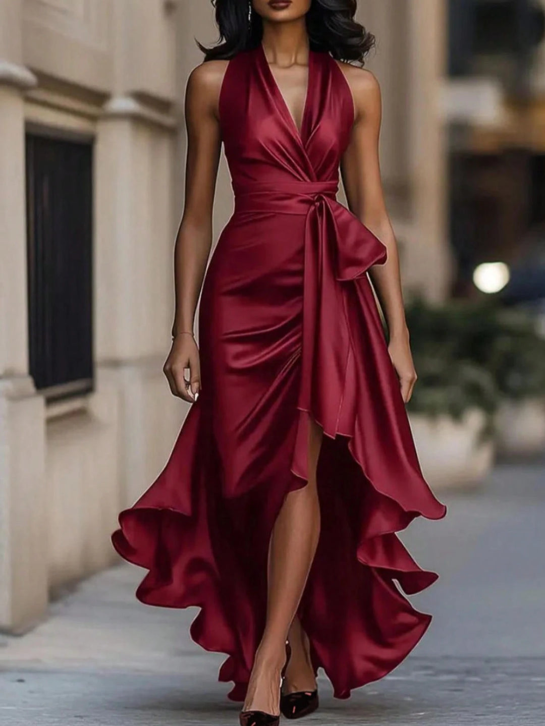 Rochie midi SHEIN, roșu