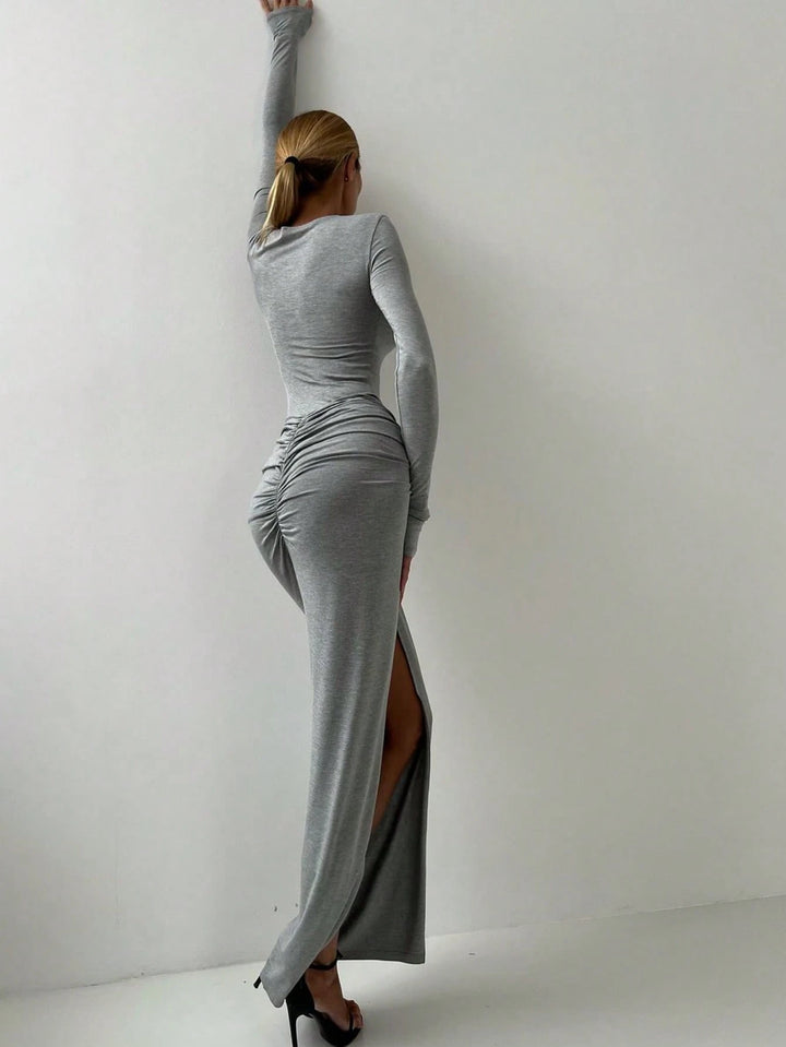 Shein szürke top és szoknya szett