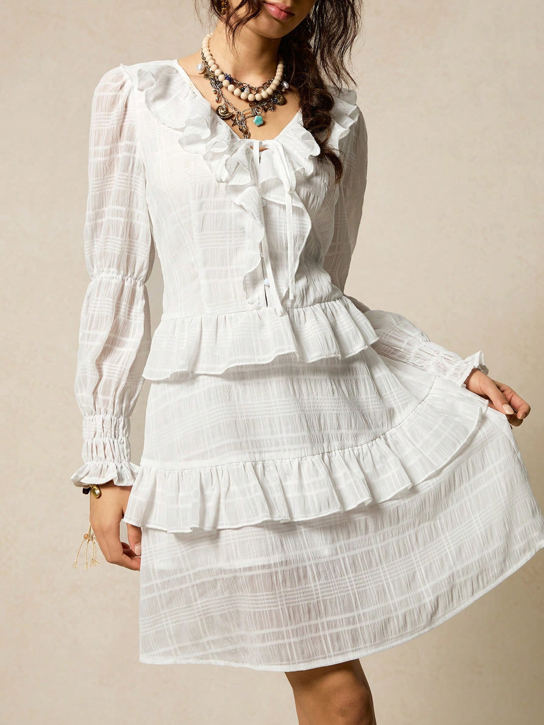 Rochie scurtă SHEIN, alb
