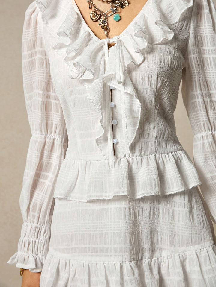 Rochie scurtă SHEIN, alb